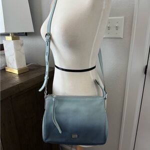 Lodis NWOT Blue Crossbody Bag with Structured Design